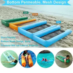 3 цвета для бассейна, погружаемый в воду кровать лето складной гамак для воды взрослых детей надувной шезлонг