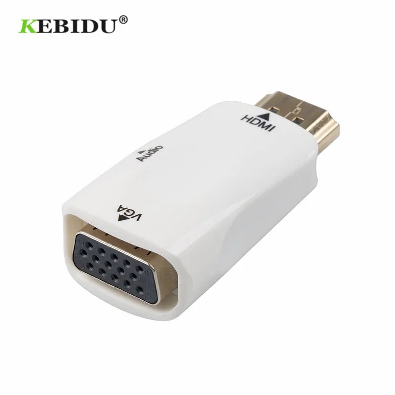 Адаптер Kebidu HDMI в VGA кабель переходник типа Папа мама с поддержкой HD 1080P HDTV адаптер