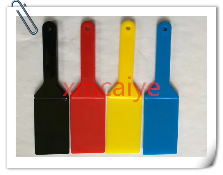 4 Pieces High Quality Ink Knife 4 Colors Resistant Plastic Ink Knife