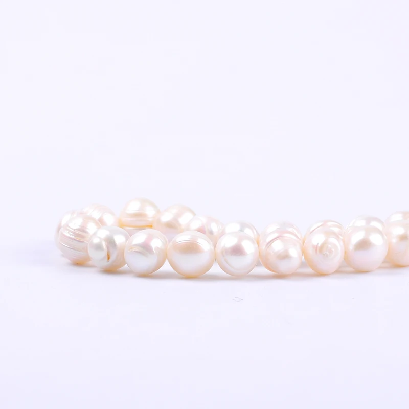 1pack/lot 10-11mm A quality Thread punch Natural freshwater Pearl Loose Beads DIY for Jewelry bracelet necklace