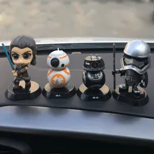 Автомобильный орнамент, милая качающаяся голова, кукла для звездных войн, интерьер автомобиля, милое украшение, качающаяся голова, украшения, аксессуары