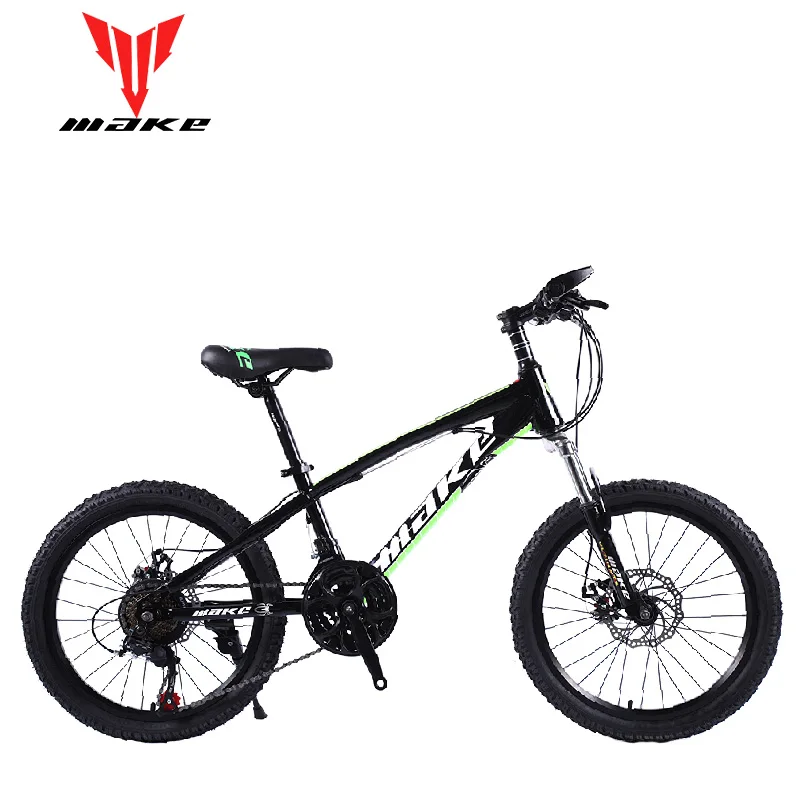 Горный велосипед 2" 21 скорость дисковые тормоза стальная рама велосипед для детей велосипед - Цвет: black