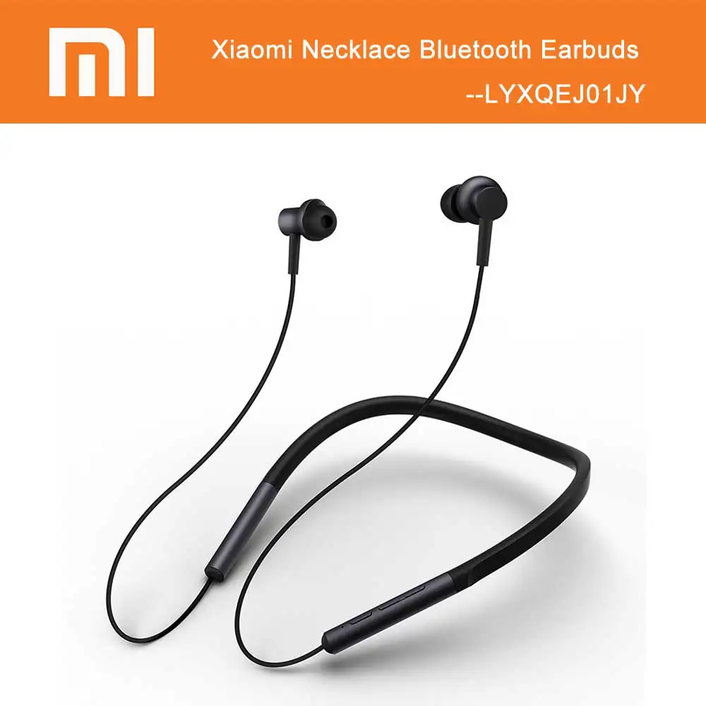 Оригинальные Xiaomi Mi Bluetooth наушники ожерелье спортивные беспроводные с микро