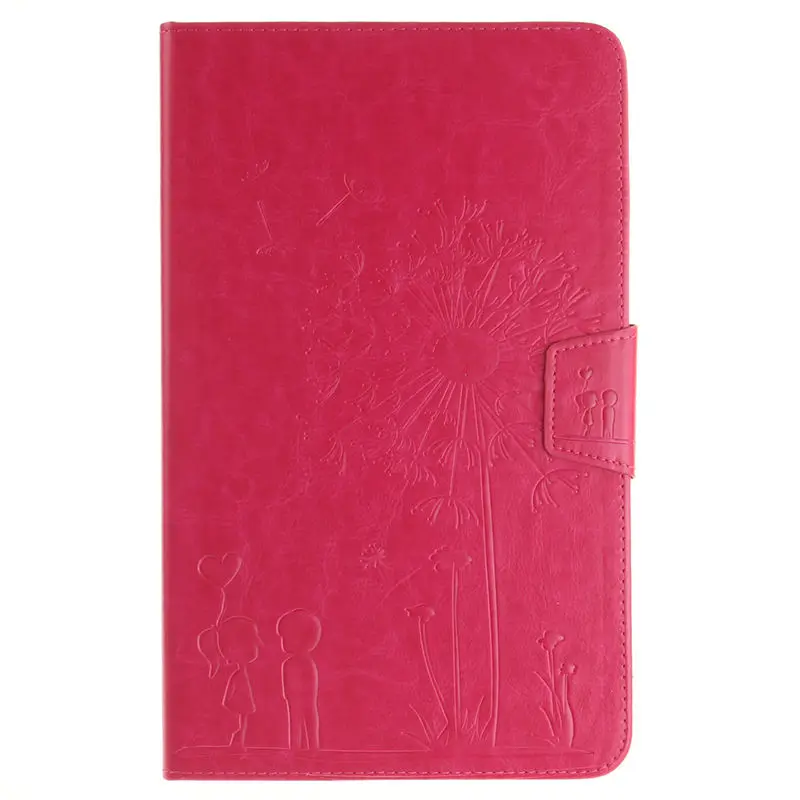 Модный кожаный чехол-книжка для samsung Galaxy Tab A A6 10,1 T580 T585 SM-T580 T580N, чехол для планшета, защитный чехол - Цвет: Rose Red