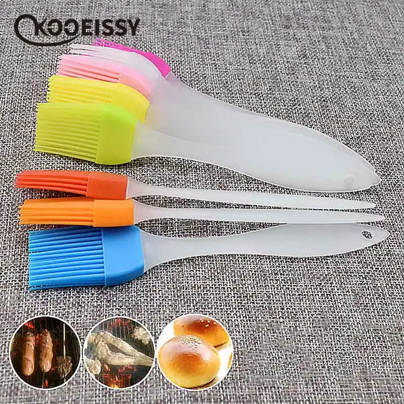

2pcs Bbq Tools Silicone Oil Brush high temperature Silicone Baking Bakeware Bread Cook Pastry Oil Cream BBQ Tools Basting Brush