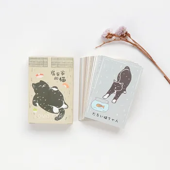 

28 Sheets/Set The landlord's cat Mini Lomo Postcard /Greeting Card/Birthday Letter Envelope Gift Card Message Card