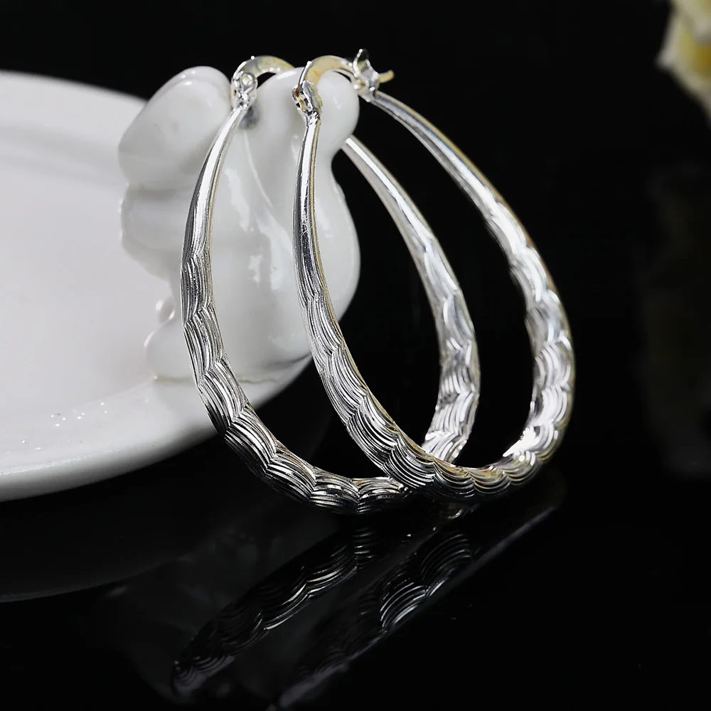 cheap silver hoop earrings