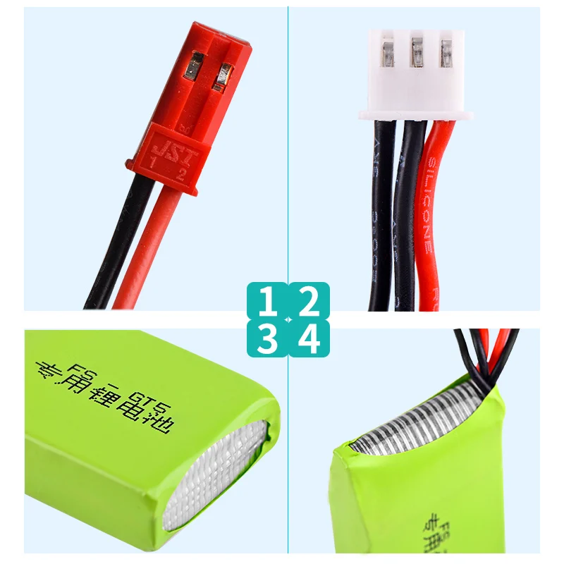 1 2 3 шт 7,4 v 1500mah 2S RC Lipo батарея подходит для Flysky FS-GT5 2,4G 6CH передатчик для RC автомобиль Лодка на дистанционном управлении