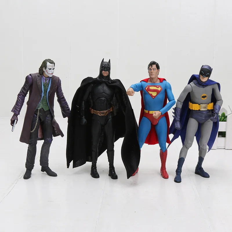 

DC Justice League Superhero figure toy Batman Superman The Joker PVC Action figure Model toy Dolls Boys Gifts