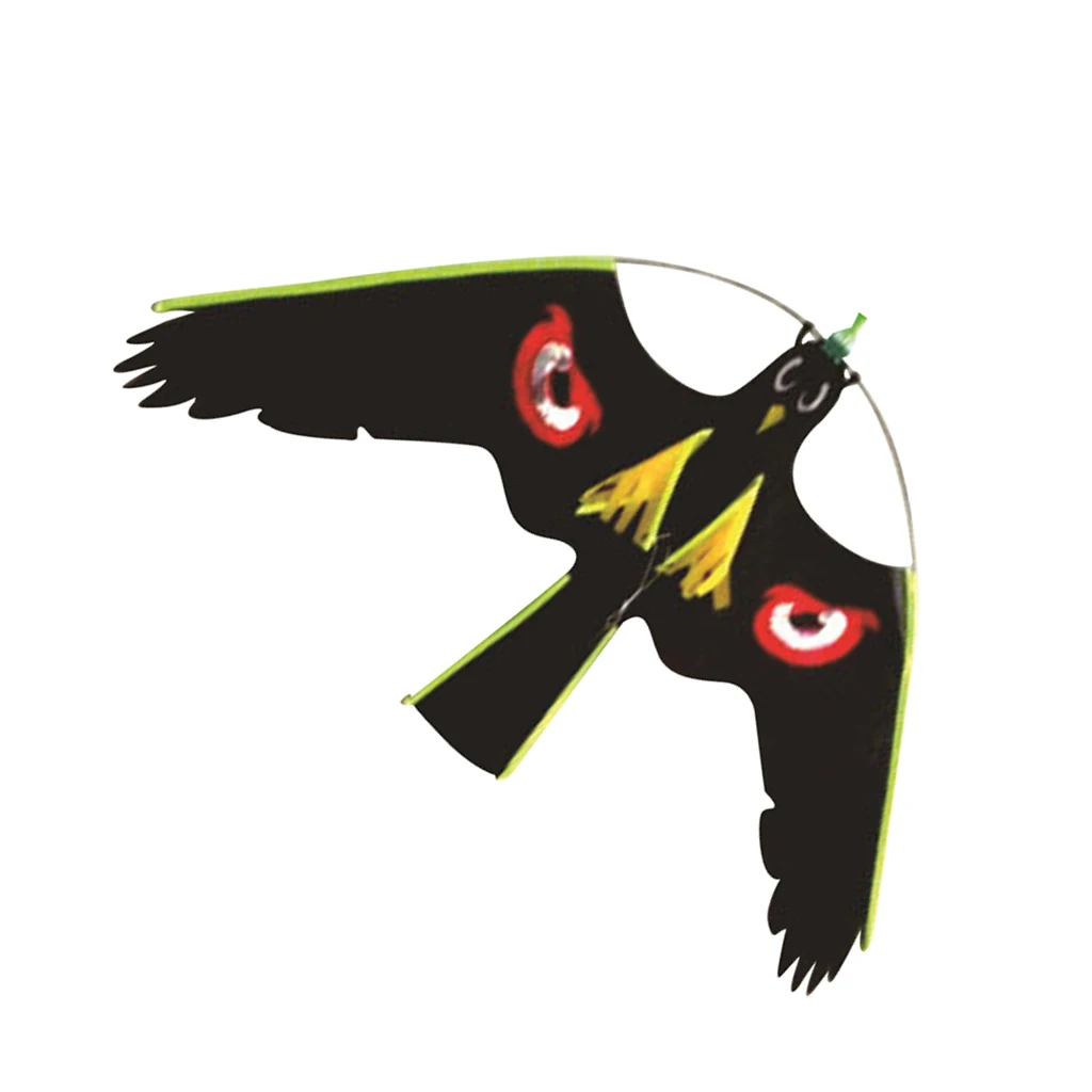 3x Hawk Kite Realistic Flying Bird Decoy Bird Scarer Protect Farmers Crops Kids Kite Toy Windsock Scarecrow Pest Control
