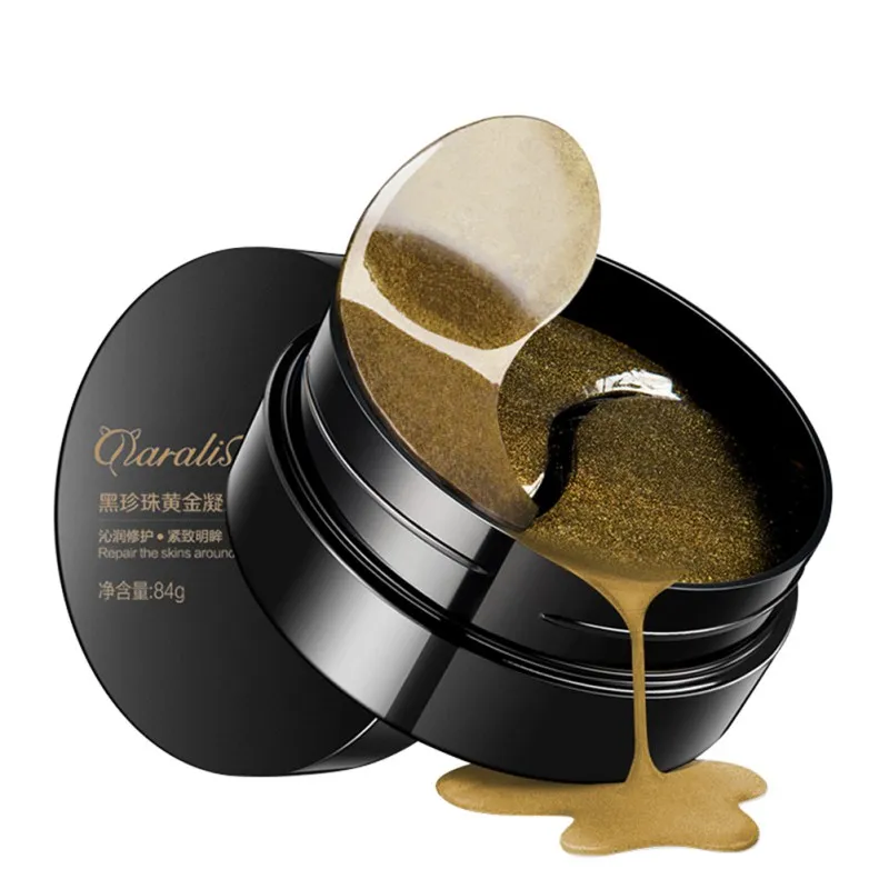 

Black Pearl Collagen Eye Mask Anti Wrinkle Skin Care Eye Patches Dark Circles Care Whitening Eye Bags Remover Gold Gel Mask