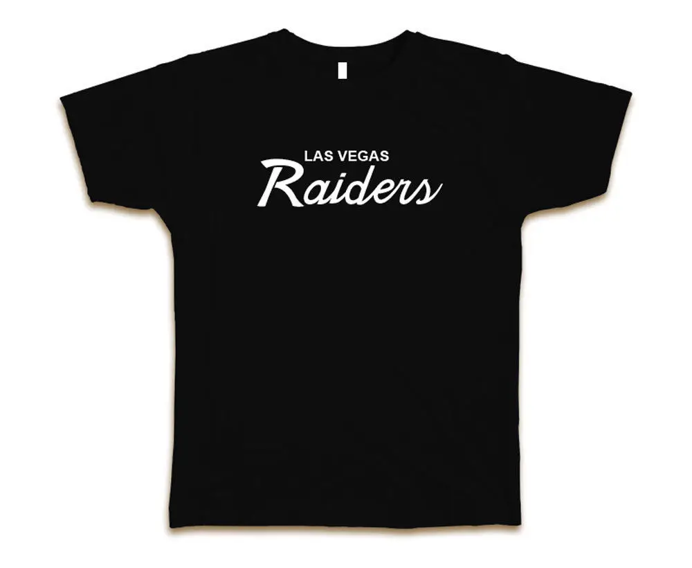 Las Vegas Raiders Script Custom Мужская модная футболка новая-черная новейшая футболка, модные стильные мужские футболки 2019 Красивые футболки