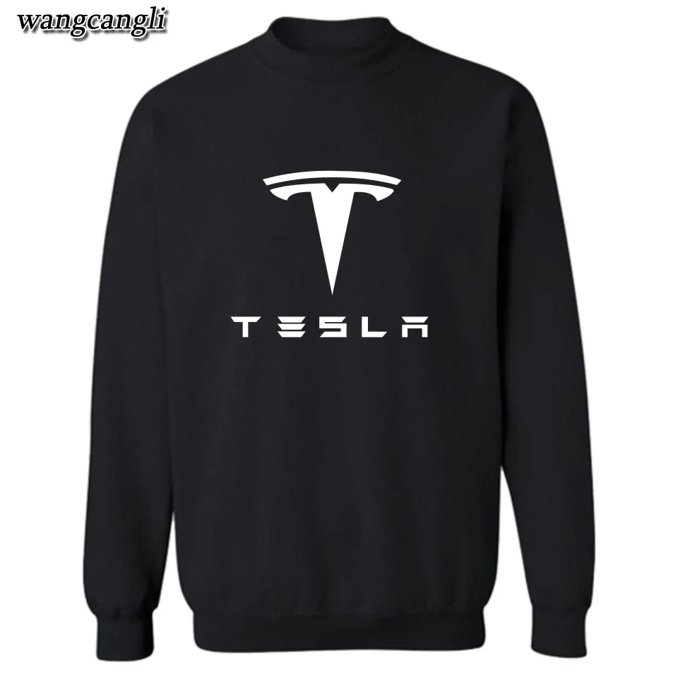 TESLA MOTORS Harajuku Autumn Winter Hoodie Sweatshirt Men