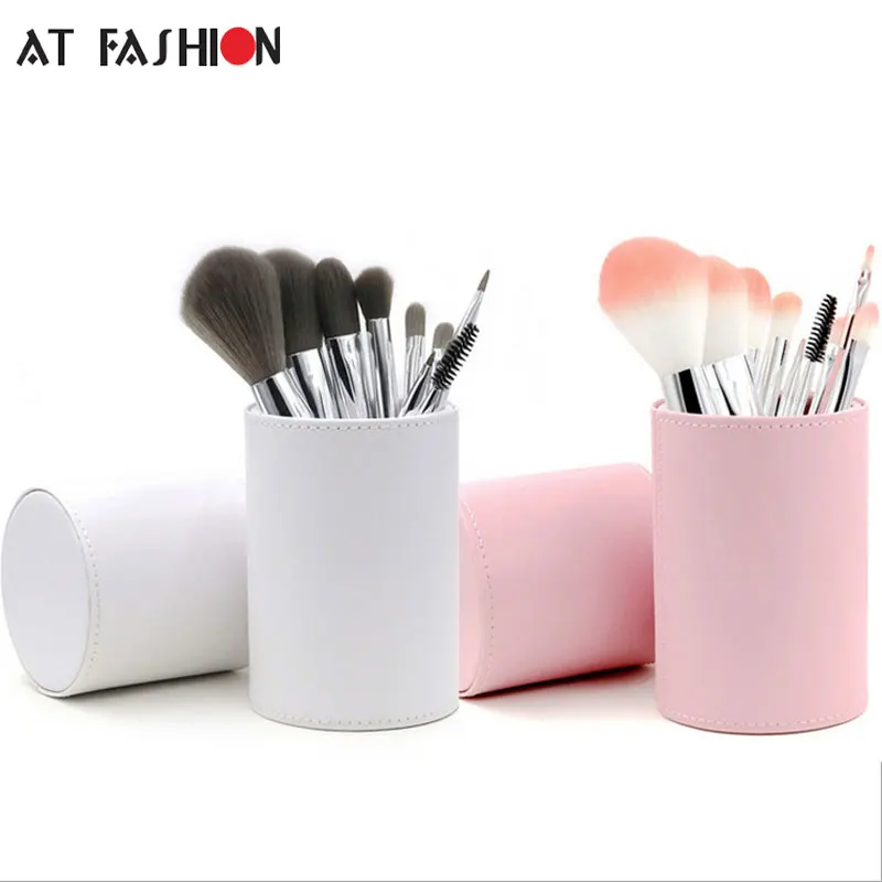 

NEW Professional 8/10 Pcs Makeup Brush Set Cosmetic Kit Eyebrow Blush Foundation Powder Make up Brushes With Holder Cup