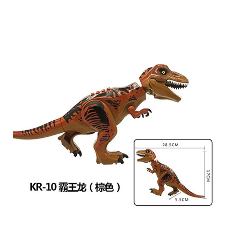 23pcs/pack building blocks Jurassic dinosaur figures with box Compatible with legoe toys building blocks star wars for child