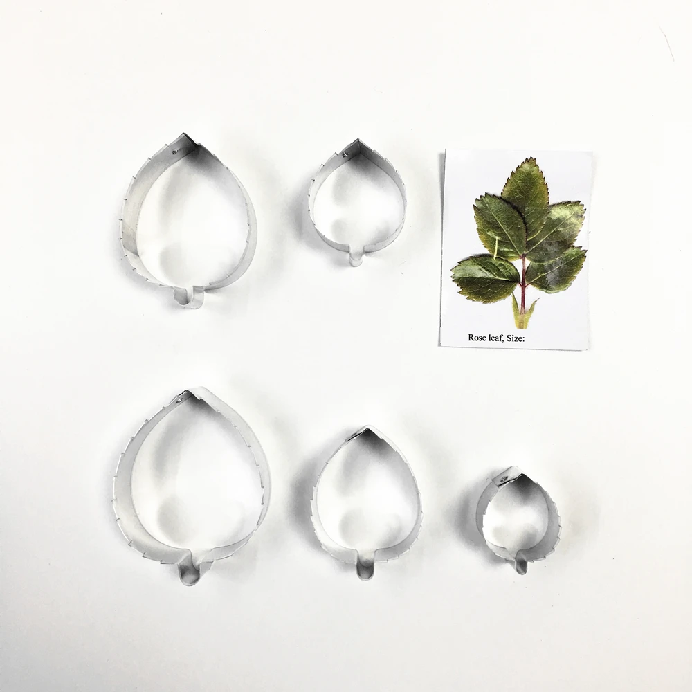 

Rose leaf Full Set Cutters, Sugarcraft cutters,flower cutter, Clay tools,Clay flower cutters,Candy flower clay flower