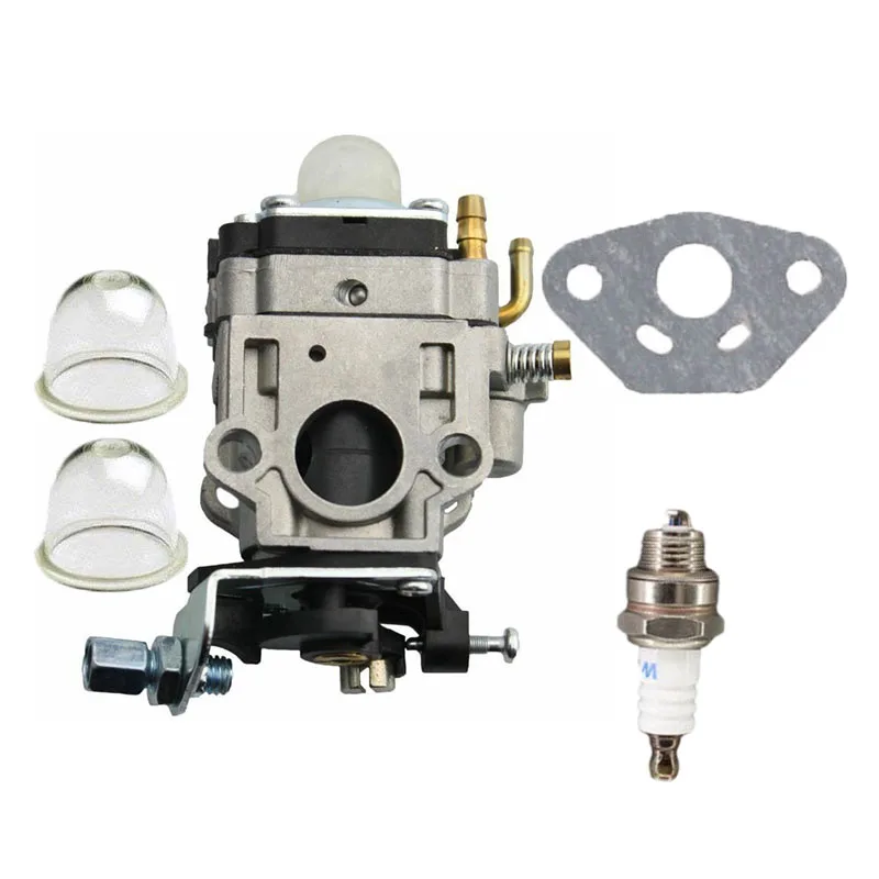 

MC43E MC43CE Carburetor kit Replacement For Earthquake MC43 Oil Bubble Spark Plug Practical
