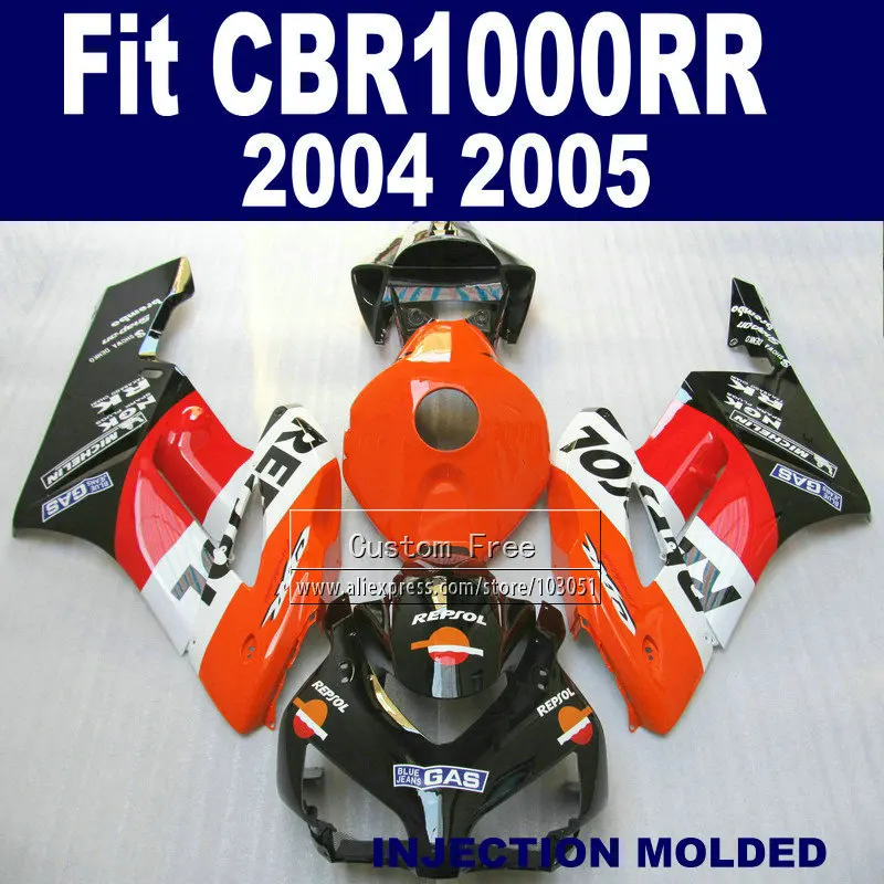 Комплект обтекателей для Honda 2004 2005 CBR1000RR CBR 1000 RR 04 05 1000RR Обтекатели repsol|fairing kit|repsol