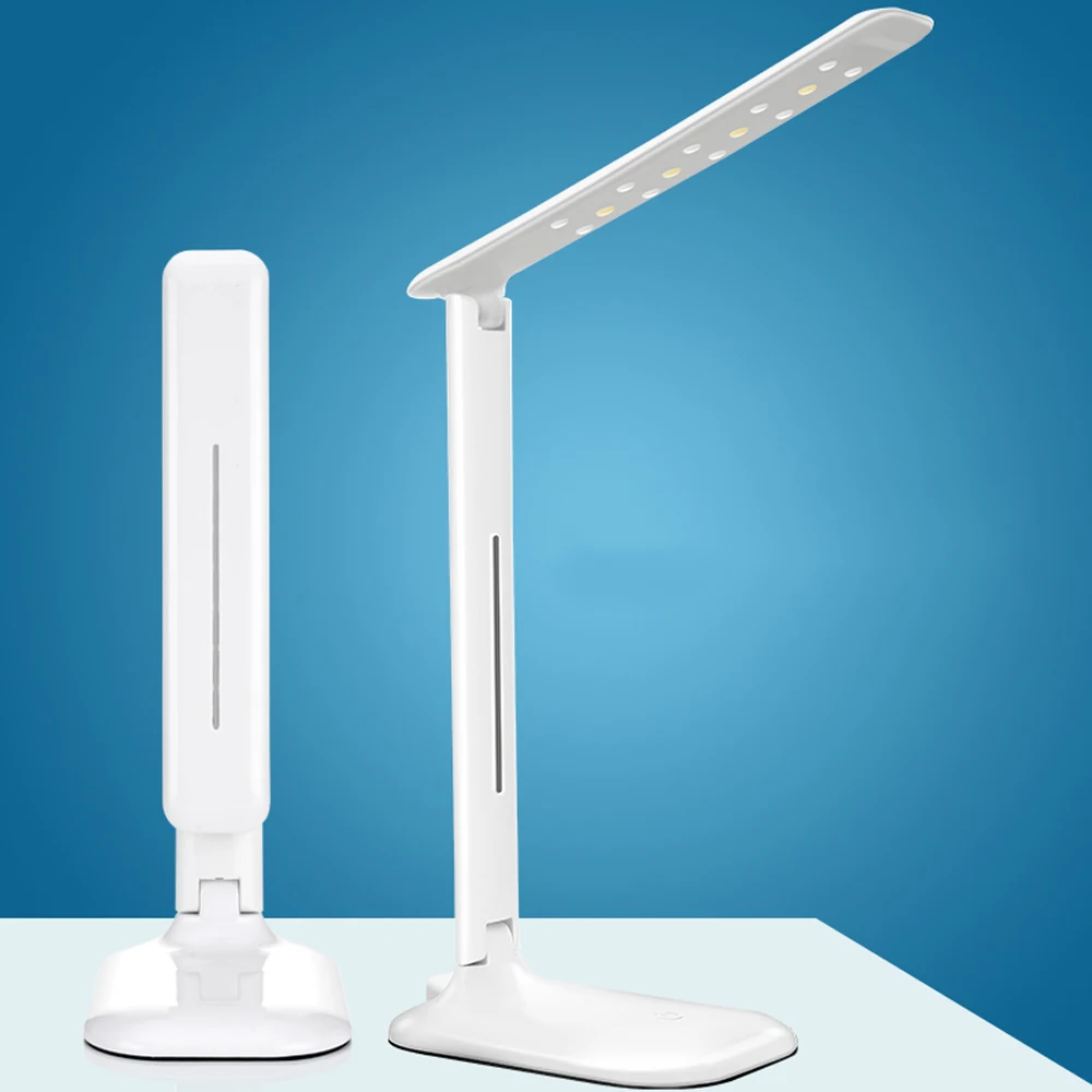 

LED Table Lamp White Eye Protection Rechargeable Table Lamp Study Lights Touch