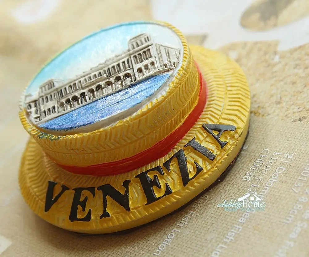 

Italy Venezia Hat Shaped Tourist Travel Souvenir 3D Resin Fridge Magnet Funny Craft GIFT IDEA