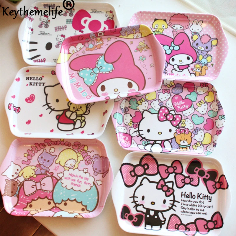 

HELLO KITTY Cartoon Cute Design Appetizers Dish Shape Candy Plate Bowl Cake Display Dish Small Dish Gift CA