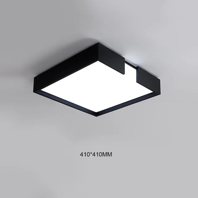 Modern 18w 32w Led Acrylic Flush Mount Lighting Fixture Simple Modern 18w 32w Led Acrylic Flush Mount Lighting Fixture Simple Square White Black Ceiling Light For