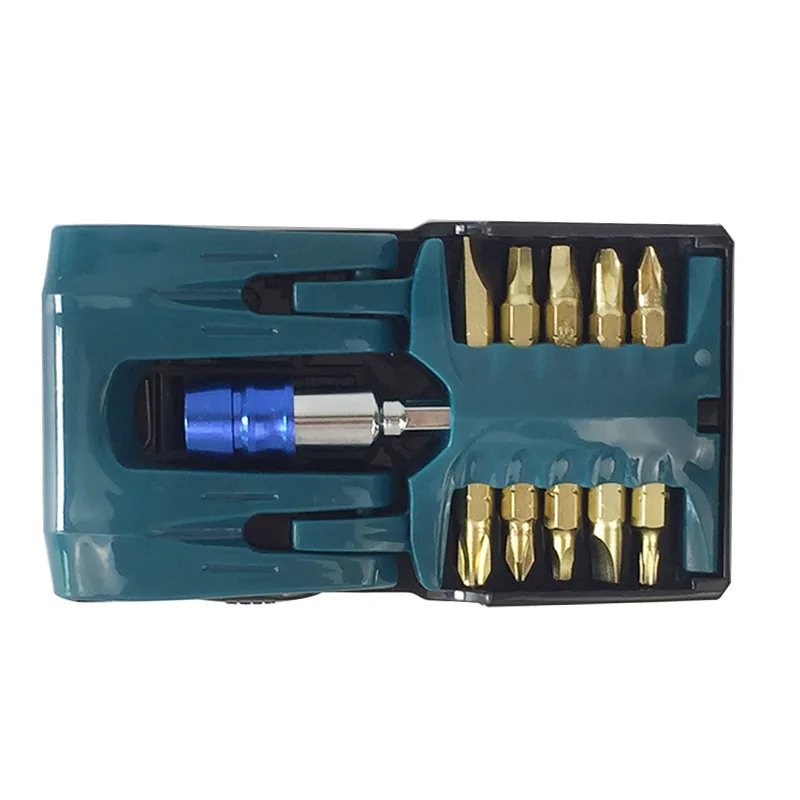 

FATCOOL10pcs Titanium Coated Batch Set Transformers Folding Head Group Screwdriver Head Electric Plum Blossom Head