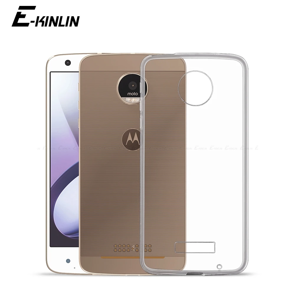Ультратонкий прозрачный силиконовый чехол для Motorola Moto E7 E6s E6 E5 Plus X 2017 X4 Z4 Z3 Z Z2 Play M