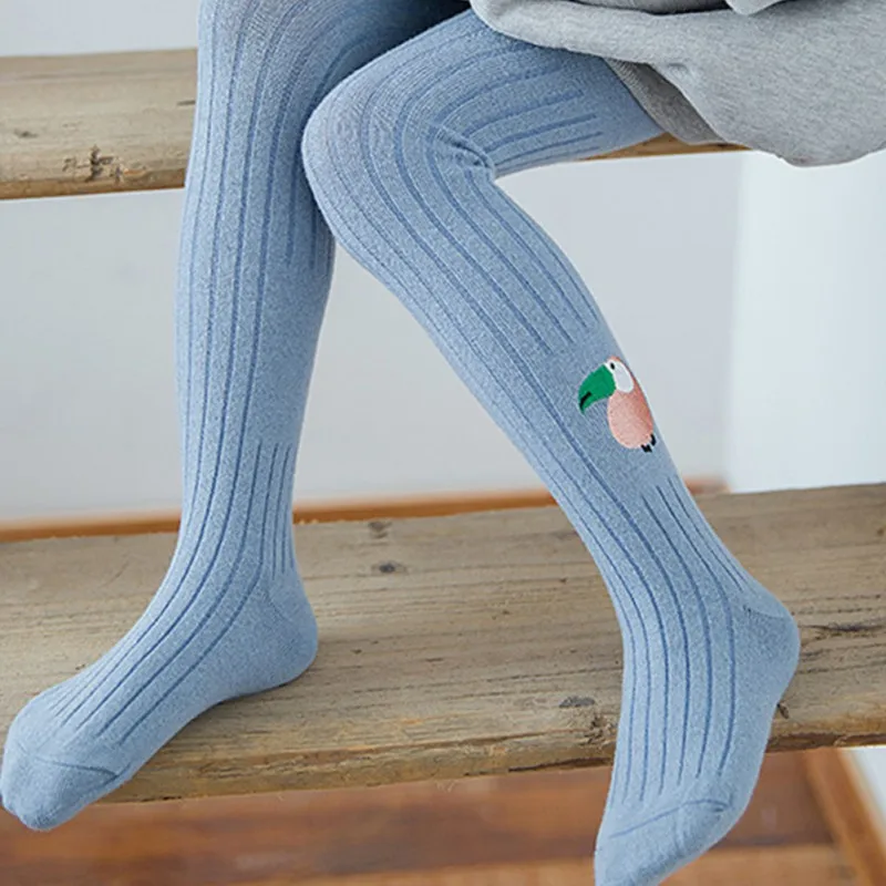Toddler Baby Cotton Tights Warm Embroidered Pantyhose Anti Slip