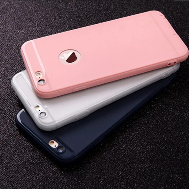 Карамельный Цвет Мягкие TPU телефон чехол для iPhone 7X6 XS 6 S XR MAX 8 простой 7 Plus Чехлы Dust