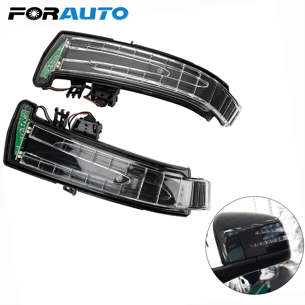 

FORAUTO Car Rear View Mirror Indicators Signal Lamps LED Blinker Lamp For Benz W221 W212 W204 W176 W246 X156 C204 C117 X117