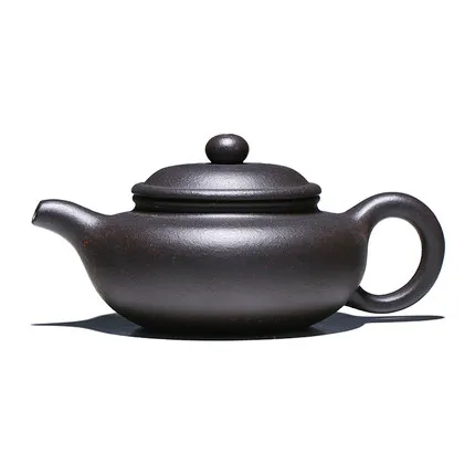 Antique pot 150 мл аутентичный китайский чайник для заварки чая горшок Zisha известный чистый античный горшок ручной работы шахтный черный золотой Глиняный Чайник подарок чайный набор кунг-фу - Цвет: Antique pot