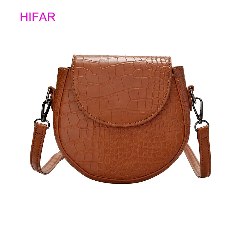 

HIFAR 2019 Mini Women Messenger Bags Pu leather Women Shoulder Bag Alligator Solid Clutches Luxury Women Crossbody Bags Tote