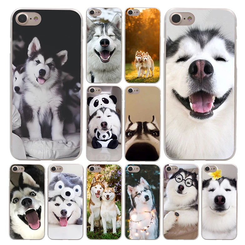 Lavaza Cute Husky Phone Case for Apple iPhone 4 4S 5C 5S SE 6 6S 7 8 Plus 10 X Xr Xs Max 6Plus 7Plus | Мобильные телефоны и
