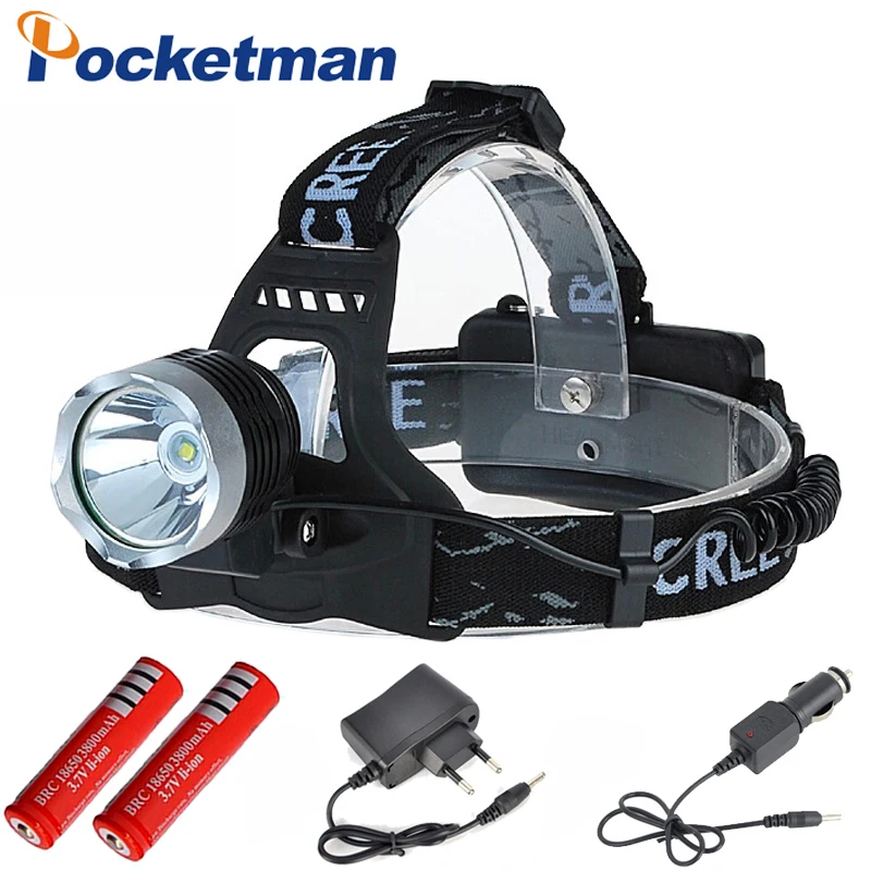 Led Headlamp 4000Lm CREE T6 Head Lamp Light Headlight Flashlight Linterna Fishing Camping Hiking Cycling Headlamp