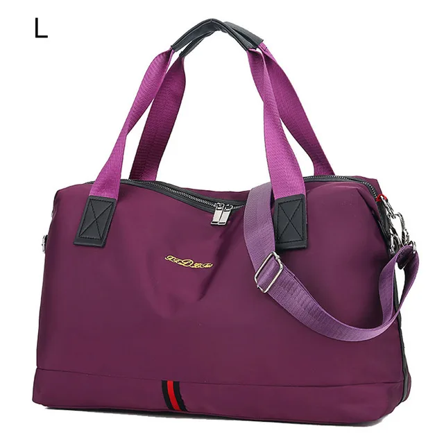Женские дорожные сумки Сумка для йоги и тренировок для спортивная сумка спортивная водонепроницаемая нейлоновая сумка через плечо Sac De Sport Gymtas Tas Sporttas XA30A - Цвет: Purple L