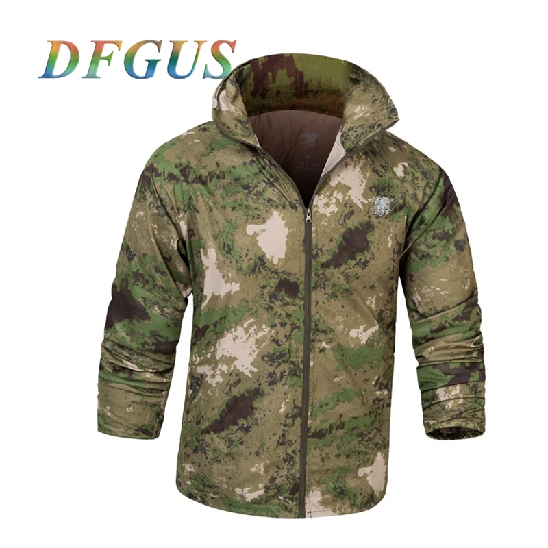 US Army Tactical Militar Skin Jacket Men UPF50+ Waterproof Fast Dry Outdoors Raincoat Windbreaker Thin Military Camo Jacket US Army Tactical Militar Skin Jacket Men UPF50+ Waterproof Fast Dry Outdoors Raincoat Windbreaker Thin Military Camo Jacket