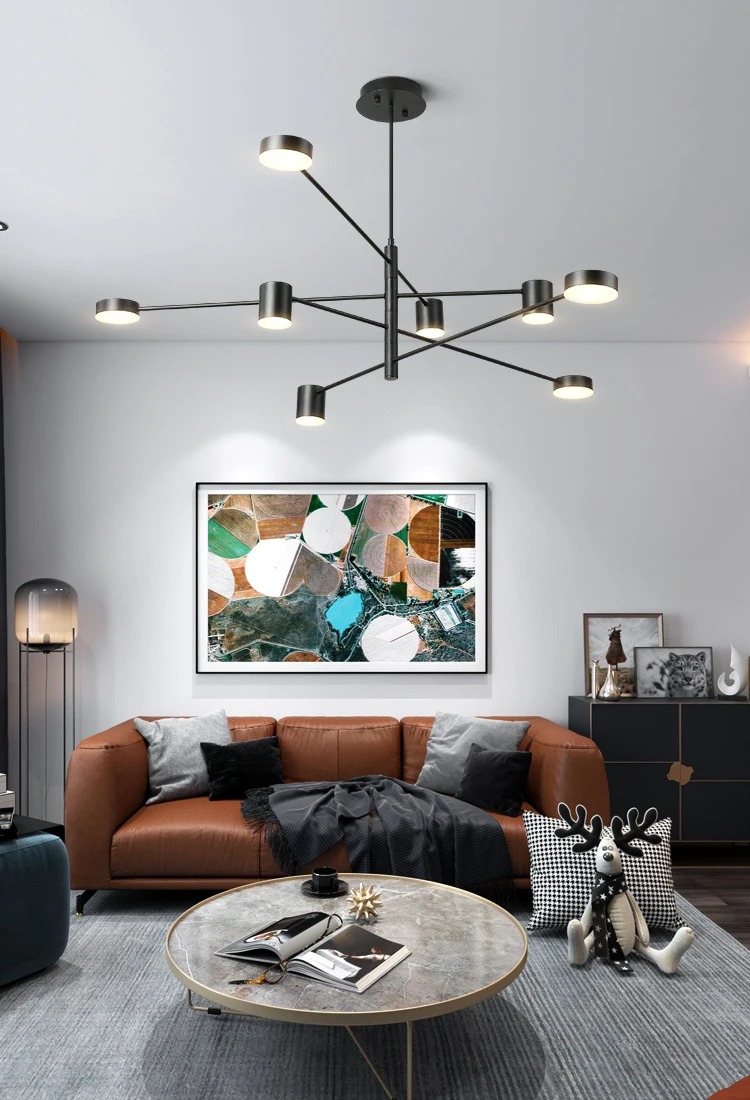 DAR Modern Ceiling Chandeliers Lustre LED Chandelier Lighting Fixtures 14