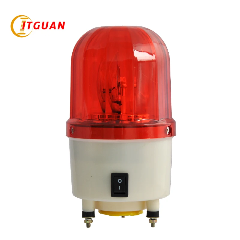

TGSG-100 DC12/24V AC220/380V LED Rotary Warning Lamp with Buzzer Audible & Visual Alarm Indicator Emergency Light Tower Signal
