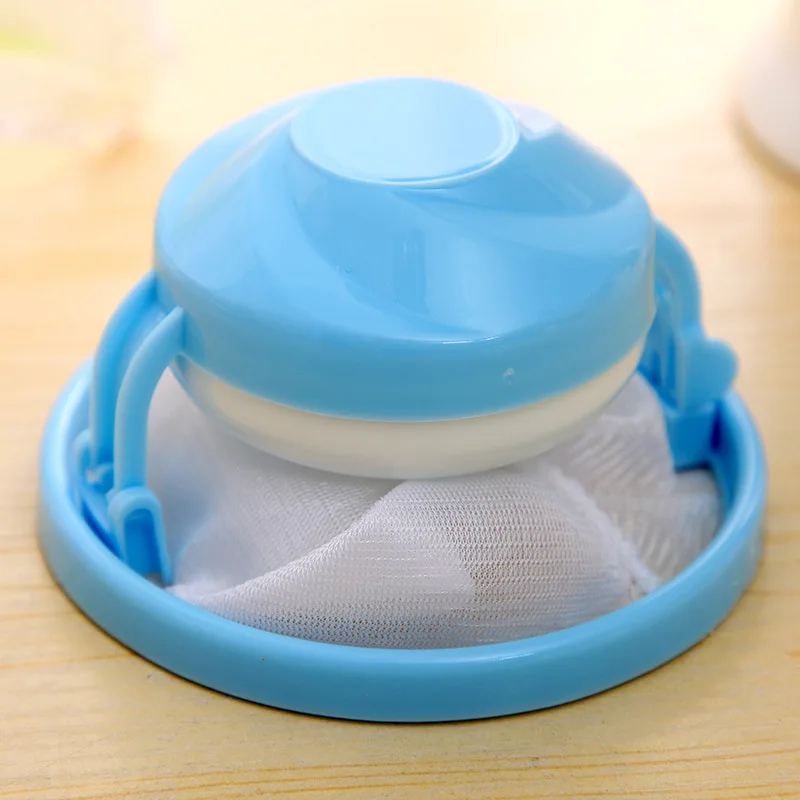 Горячая 1 шт. дома круглый сетки стиральная машина фильтр мешок с плавающей