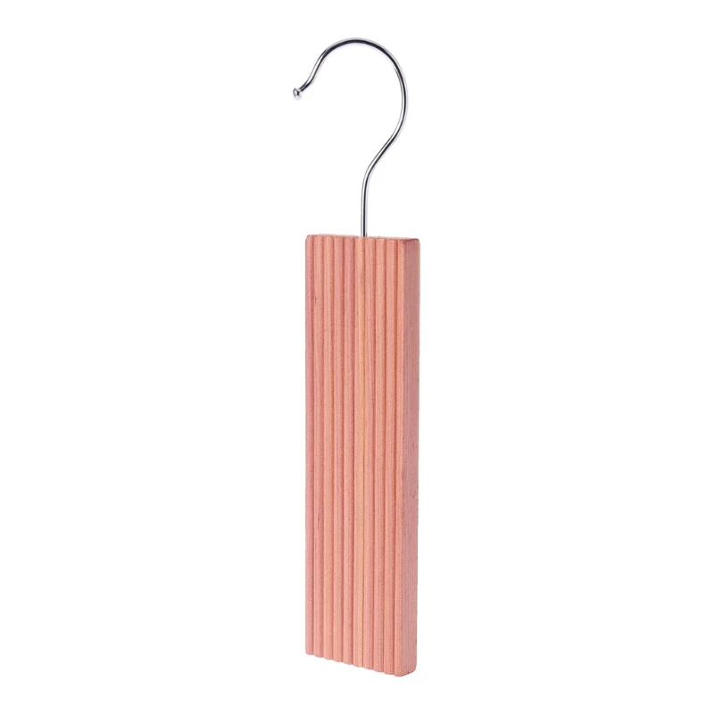 Natural Hanging Block Repellent Wardrobe Clothes Drawer formaldehyde-free Cedar Wood Moth Hanger - Цвет: Wood Color