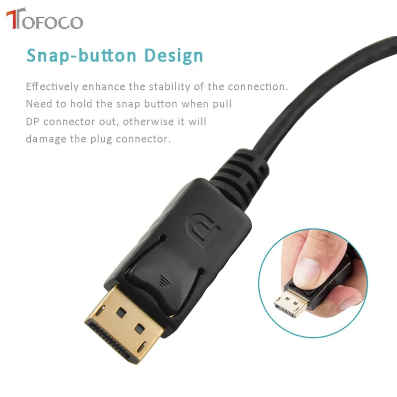 displayport to hdmi adapter 4K Male to Female for Macbook-6