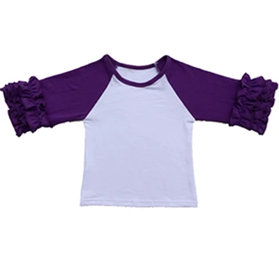 Скидка, Детские Рождественские рубашки детские футболки реглан с оборками футболка с Регланом для девочек бейсбольные футболки для девочек костюм на Хэллоуин - Цвет: 8