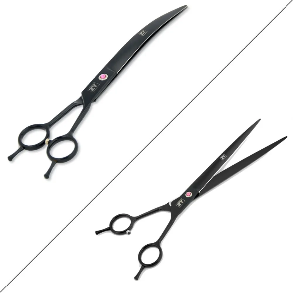 

7.0 8.0 9.0 inch Professional Pets Scissors Beauty Tools For Dogs Grooming Hair Cutting Curved Straight Shears