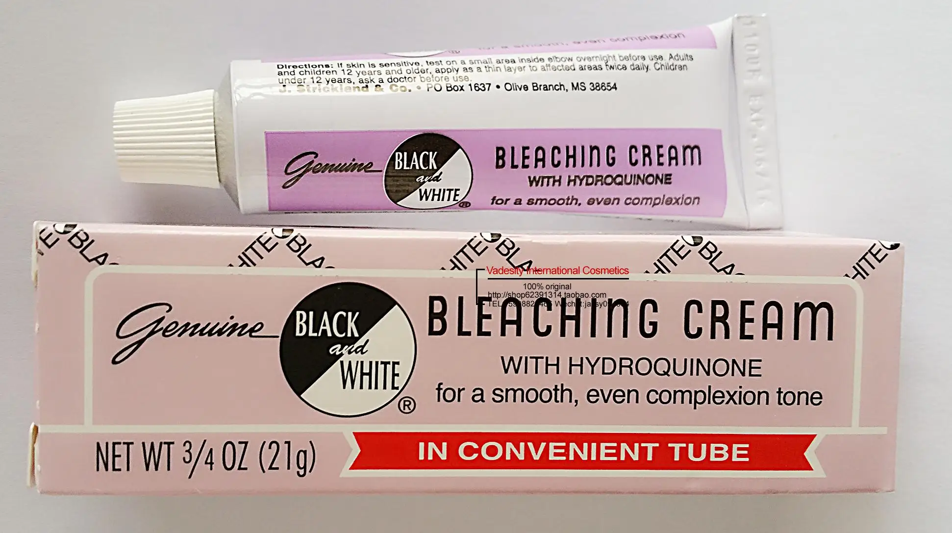 Vadesity genuine black and white bleaching creamcream bleachingcream