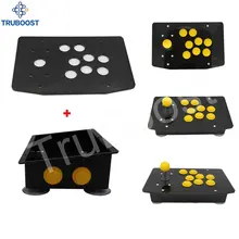 DIY ручка аркадный набор наборы сменная часть аркадный джойстик акриловая панель и Наклонный самолет Чехлы w/2 кнопки