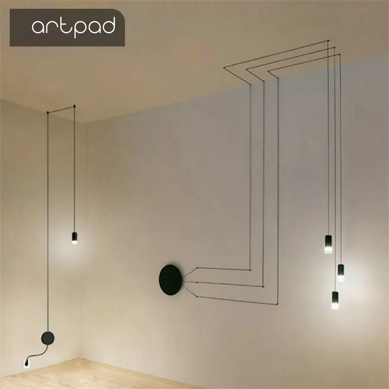 

Industrial Iron Art DIY Multipoint Pendant Lamp with 5W G9 LED Bulb Living Room Bar Decorative Hanging Lighting