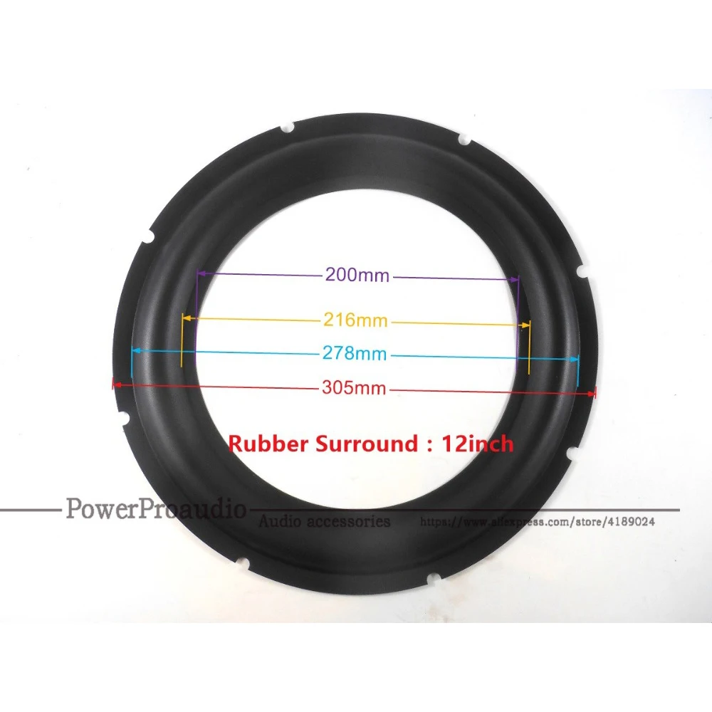 2PCS/LOT 12 Inch Rubber Repair Woofer / Bass Speaker surrounds 200 216 278 305mm | Электроника
