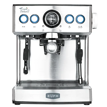 

220V Espresso Coffee Maker 19Bar Semi Automatic Stainless Steel Steam Boiling Coffee Milk Foam Machine With Large Water Tank