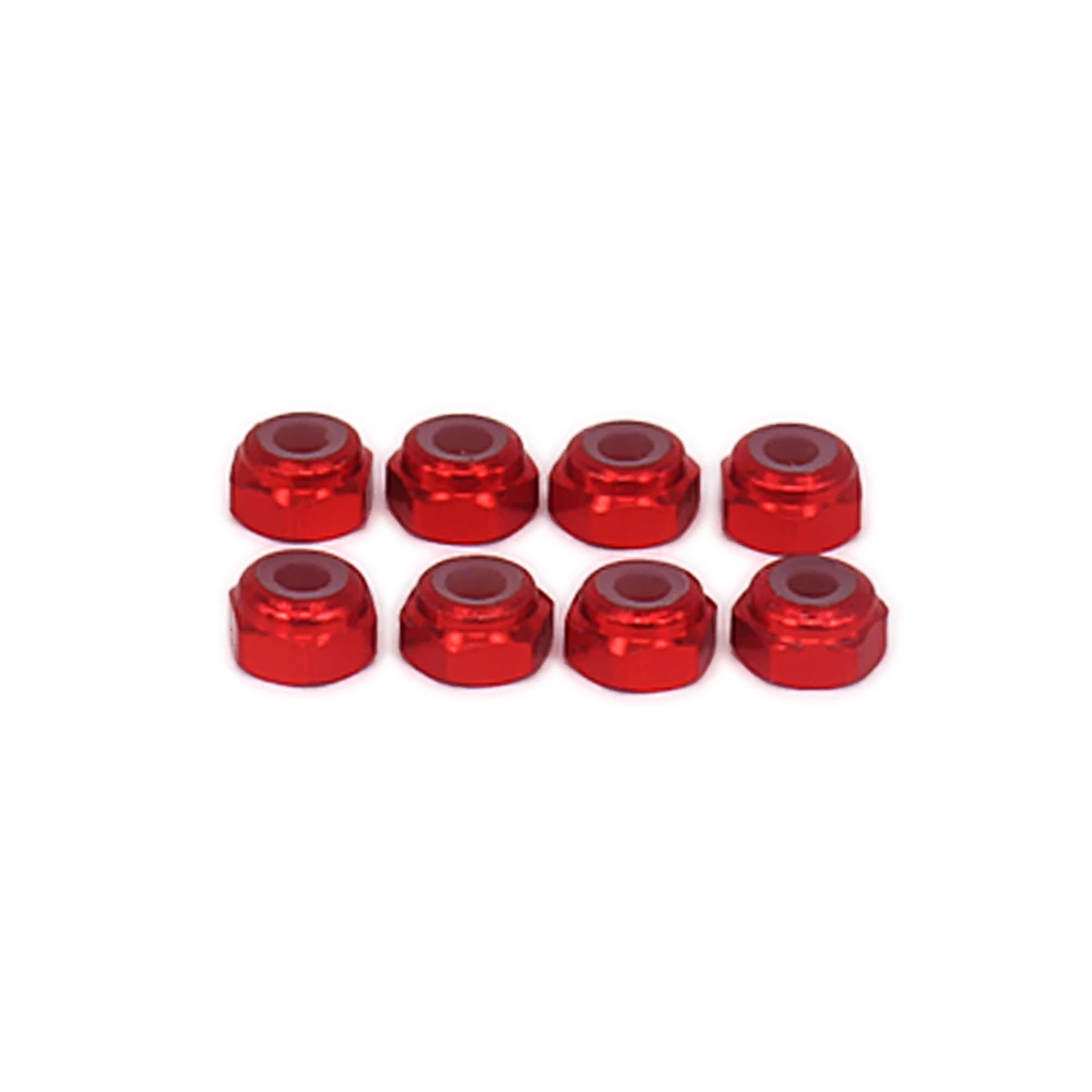 8pcs RCAWD Wheel Hex Lock Nut Tire Nut For Rc Hobby Model Car 1/18